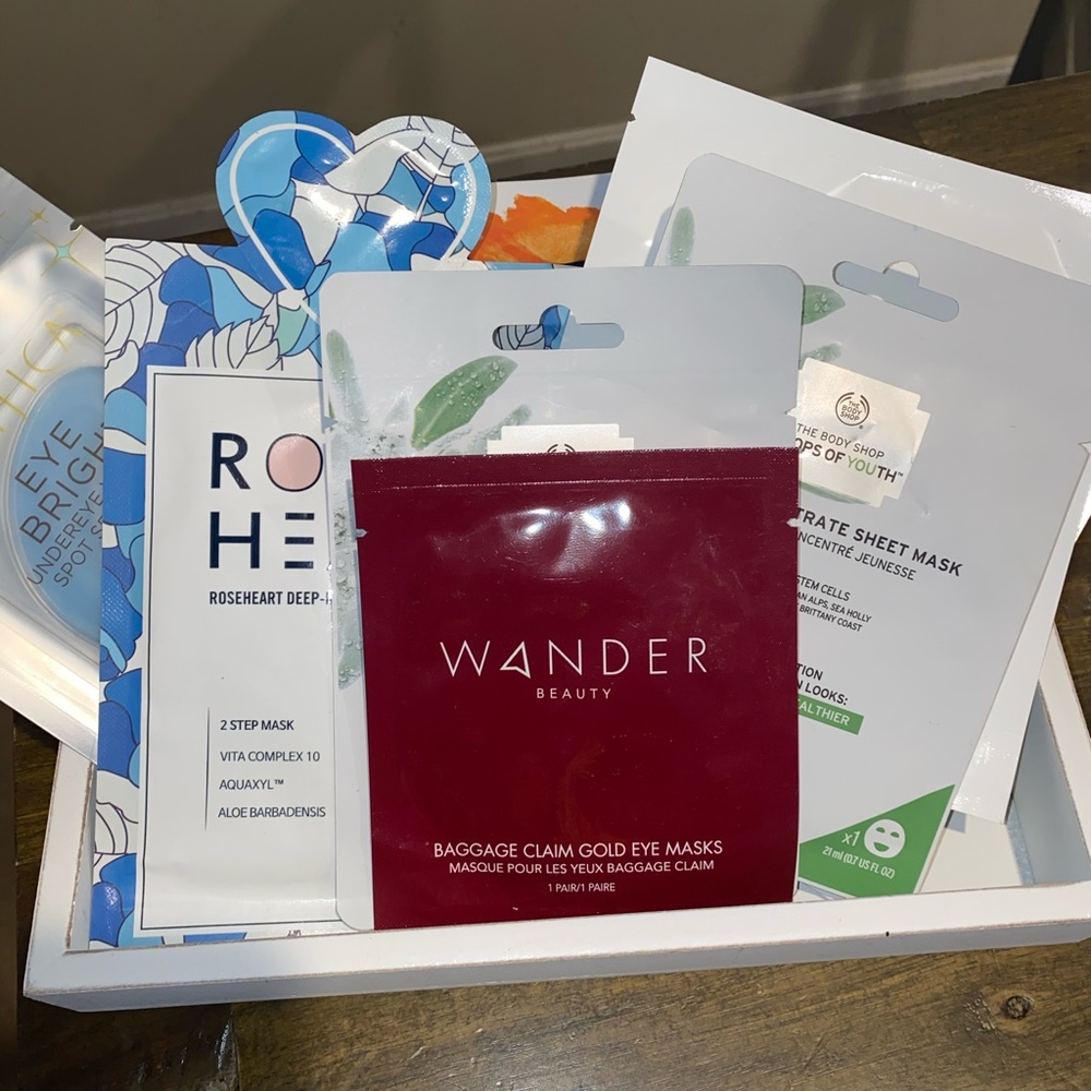 10 assorted face mask high end and natural. New